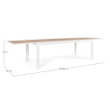 Garden table Bron 220-340x100cm extendable white - 8