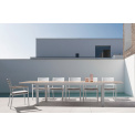 Garden table Bron 220-340x100cm extendable white - 2