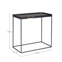 Coffee table Zeina 54x31x52cm S black - 3