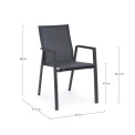 Garden chair Kordoba anthracite - 2