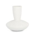 Vase Striped 23x22cm white - 1