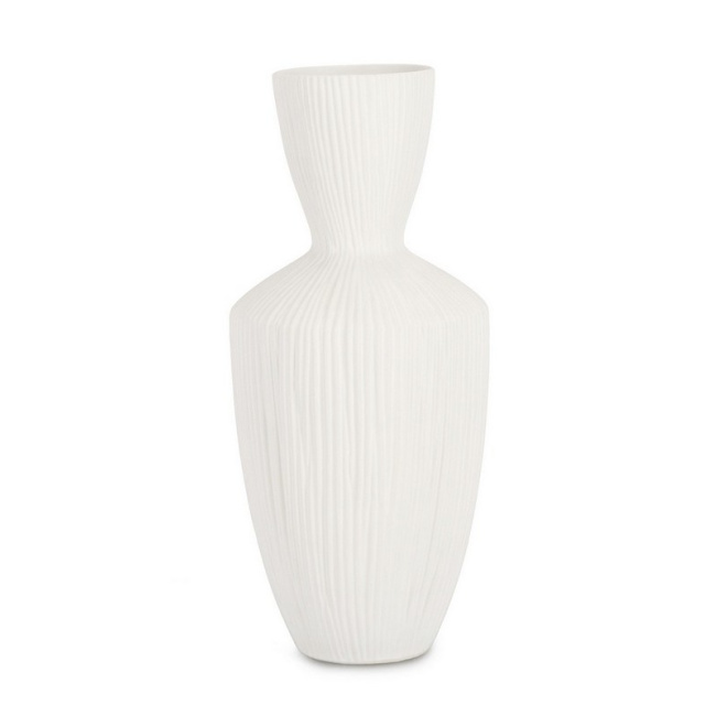 Vase Striped 47x20,5cm white - 1