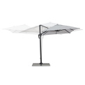 Garden umbrella Ibiza 2x3x2,47m light grey - 8