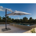 Garden umbrella Ibiza 2x3x2,47m light grey - 2