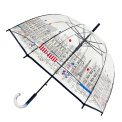 Umbrella transparent long dome Paris - 1