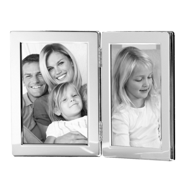 Photo frame Classic 10x15cm double silver - 1