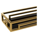 Tray Merano 40x15cm black-gold - 5