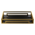 Tray Merano 40x25cm black-gold - 6