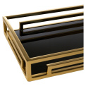 Tray Merano 40x25cm black-gold - 4