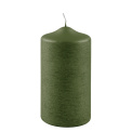 Candle 15x8cm 80h dark green - 1