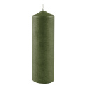 Candle 25x8cm 145h dark green - 1