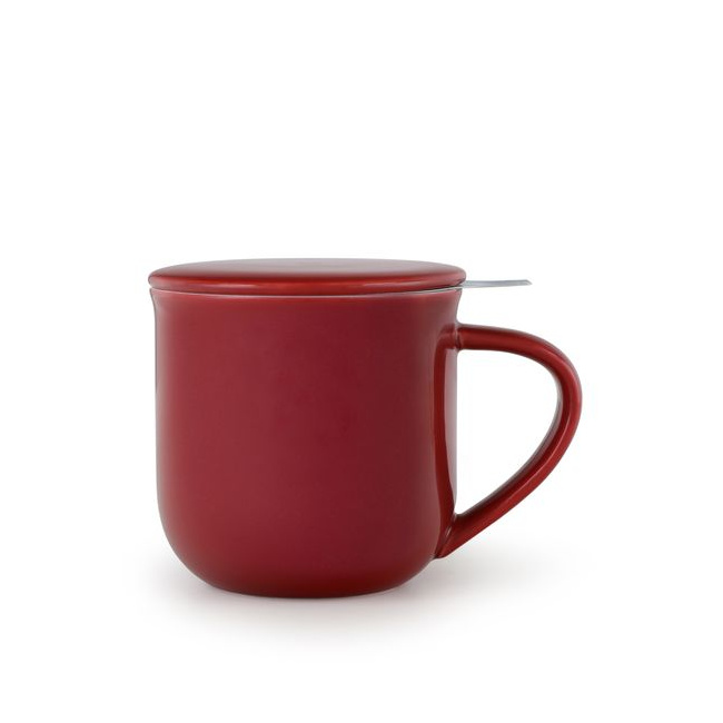 Mug with infuser Minima 380ml burgundy