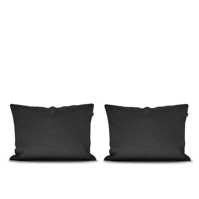 Set of 2 Valka Pillowcases 50x70cm Anthracite - 1