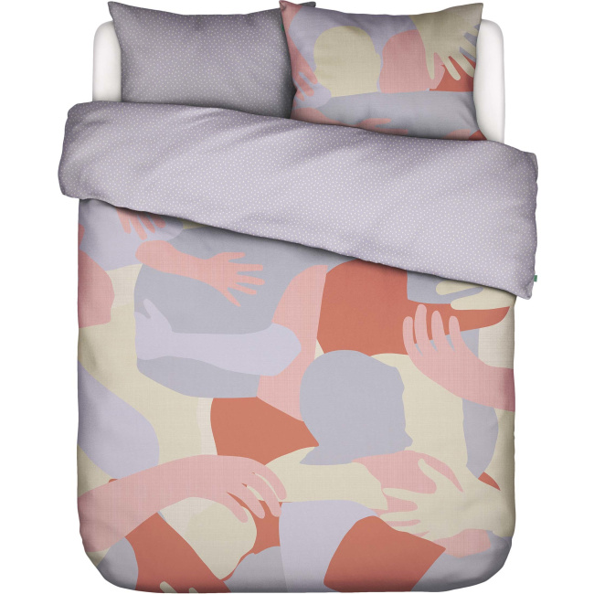 Hug It Out bedding 200x220cm with 2 pillowcases 60x70cm purple - 1