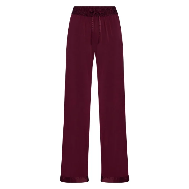 Nora Pajama Pants Size S Burgundy - 1