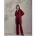 Spodnie od piżamy Nora rozmiar S burgundowy - 4