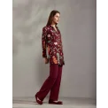 Nora Pajama Pants Size M Burgundy - 2