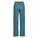 Nora Pajama Pants Size L Turquoise - 9