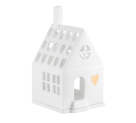 Lampion domek home is where the heart is 13cm