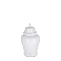 Vase with cover 25x12cm white - 1