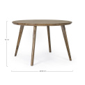 The Sylvester table 120x76cm brown - 7