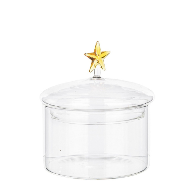 Glass container 10x11cm star - 1