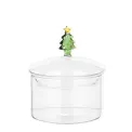 Glass container 10x11cm Christmas tree - 1