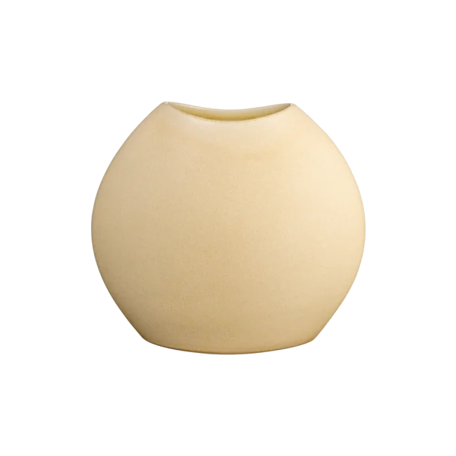 Moon vase 24x9cm beige - 1