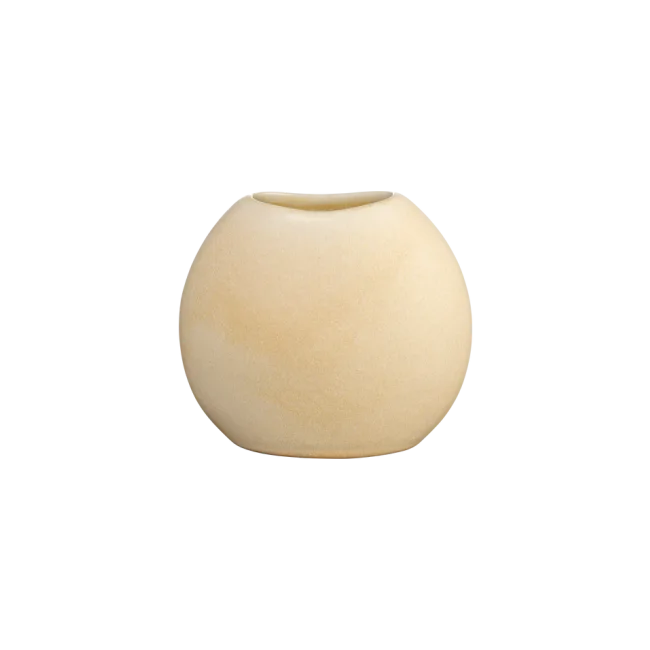 Moon vase 16x6.5cm beige