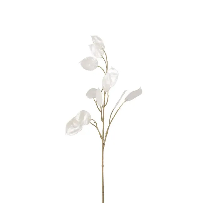 Gałązka Lunaria 55cm biała