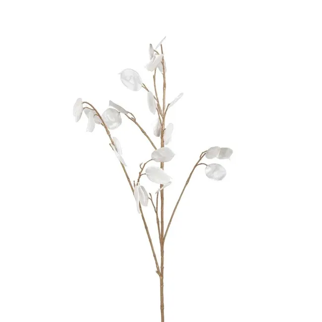 Gałązka Lunaria 90cm biała