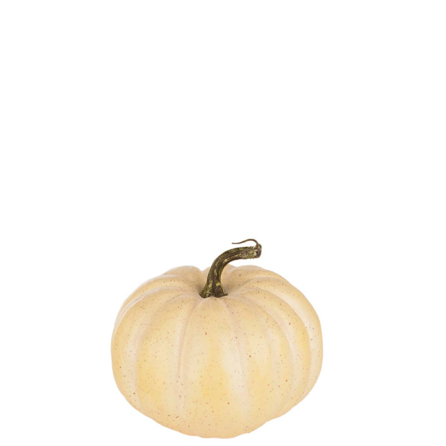 Decorative Pumpkin 14cm Cream - 1