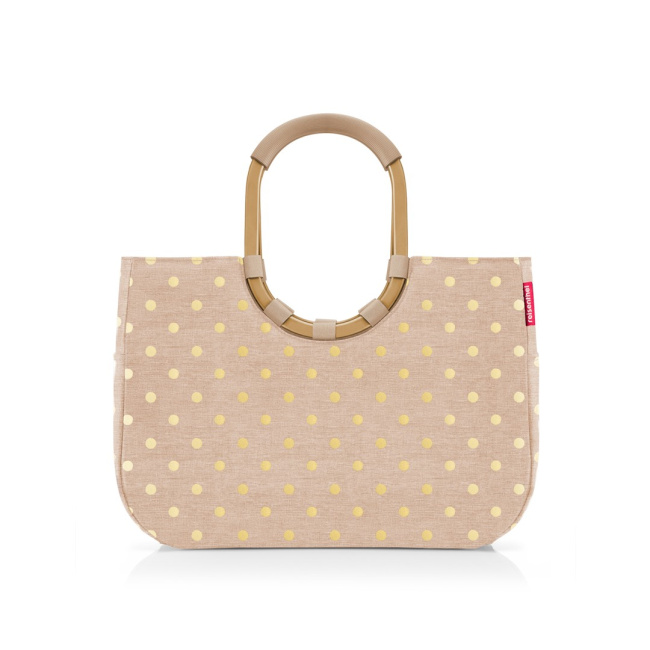 Torba Loopshopper 25l metallic dots coffee - 1