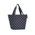 Torba Shopper 15l metallic dots blue - 1