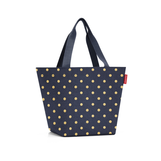 Torba Shopper 15l metallic dots blue