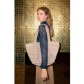 Torba Shopper 15l metallic dots coffee - 2
