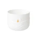Snowy Day candle holder ski tracks 7x9cm - 4