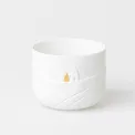 Snowy Day candle holder ski tracks 7x9cm - 3