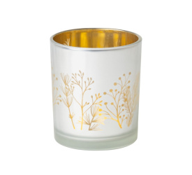 Świecznik Glossy Light 8,5x10cm błyszczące gałęzie