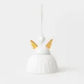 Pendant bell angel with golden wings 8x6.5cm - 2