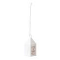 Zawieszka Dzwonek domek Love Joy Happiness 2,5cm - 3