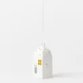 Christmas bell pendant house snow - 2