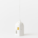 Christmas bell pendant house snow - 2