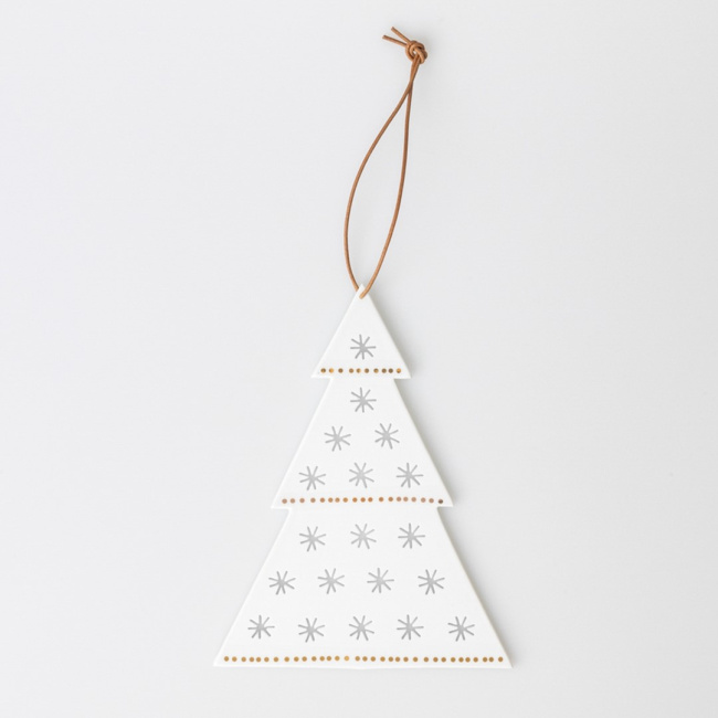 Christmas tree pendant with stars