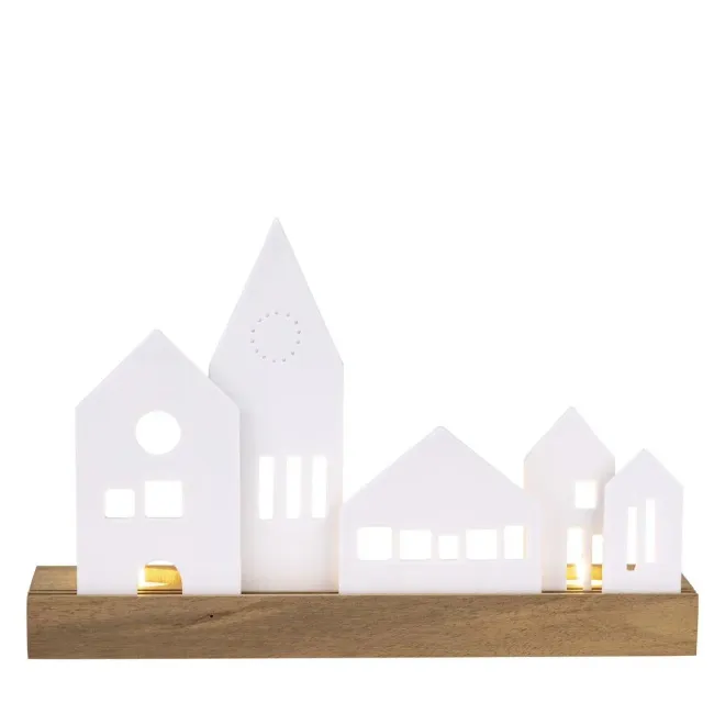 Świecznik Miasto 25x7x16,5cm na tealight