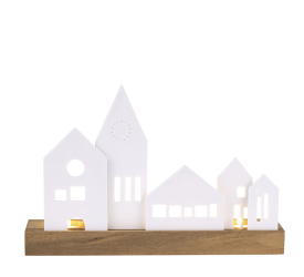 Świecznik Miasto 25x7x16,5cm na tealight