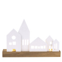 Świecznik Miasto 25x7x16,5cm na tealight - 1