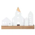 Świecznik Miasteczko 25x7x13,5cm na tealight - 1