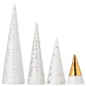 Komplet 4 figurek Świąteczny las złote - 1