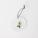 Snowy Day 7cm ice skate pendant - 2